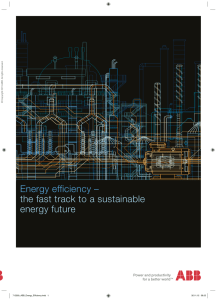 Energy efficiency - the fast track to a sustainable future