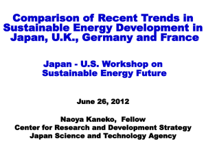 Comparison of Recent Trends in Sustainable Energy Development