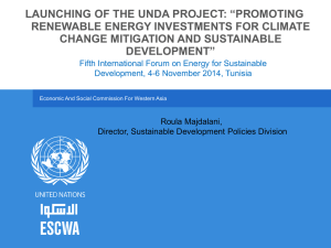 launching of the unda project: “promoting renewable energy