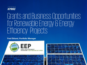 The Energy and Environment Partnership Programme of Southern