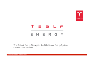 Tesla Energy Overview 20160421 - ITRE Hearing