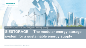 SIESTORAGE – The modular energy storage