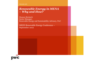 Renewable Energy in MENA - Middle East Solar Industry Association