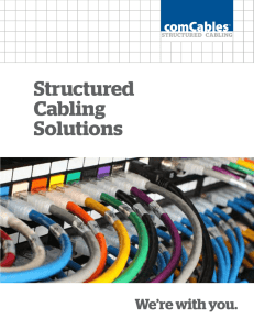 the NEW comCables Structured Cabling catalog