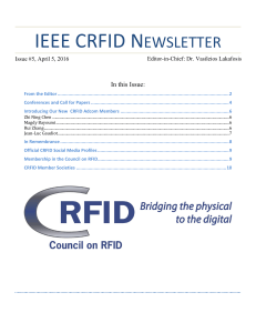 April 2016 - IEEE Council on RFID