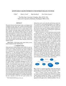 Knowledge Graph Inference for Spoken Dialog Systems