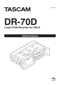 DR-70D Reference Manual