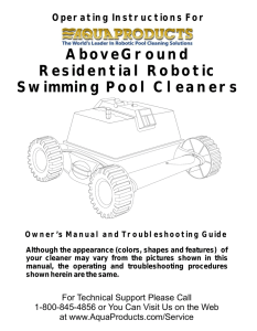 Aquabot Pool Rover Jr. Manual