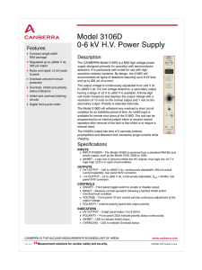 Canberra 3106D power supply