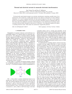 Thermal and electrical currents in nanoscale electronic