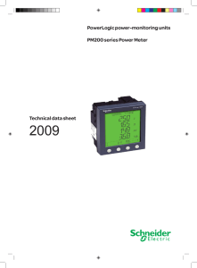PowerLogic PM800 power monitoring units