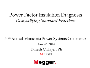 POWER FACTOR TESTING WHAT IS IT ?