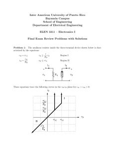 Final Exam Review Solutions