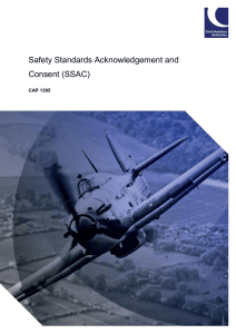 Safety Standards Acknowledgement and Consent (SSAC)