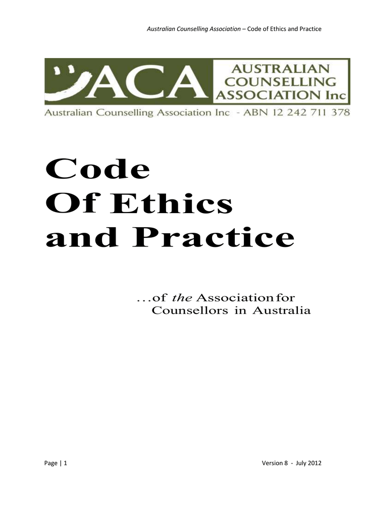 aca-code-of-ethics-australian-counselling-association