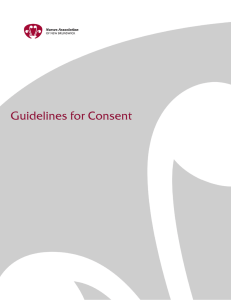 Guidelines for Consent - Nurses Association of New Brunswick