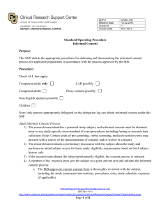 Page 1 of 8 Standard Operating Procedure Informed Consent
