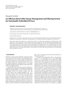 An Efficient Renewable Energy Management and Sharing System