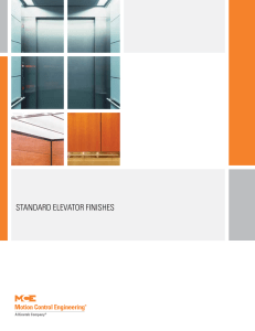 Standard Elevator Finishes - Motion Control Engineering