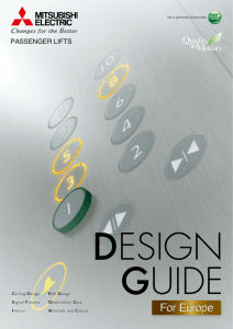 Design Guide - Mitsubishi liften
