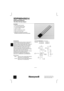 SDP8604/8614 Optoschmitt Detector 10 k Ohm Pull