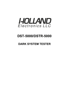 DST-5000/DSTR-5000 - Holland Electronics