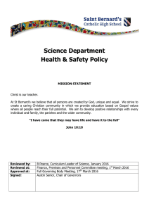 Science Health and Safety Policy 2016