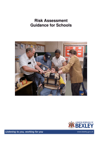 Risk assessment - guidance for schools