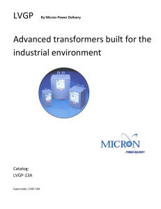 Advanced transformers built for the industrial environment