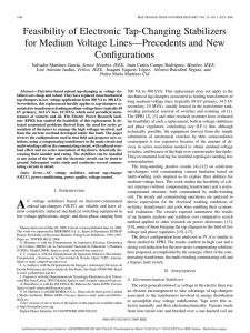 Feasibility of Electronic Tap-Changing Stabilizers for - Stoa