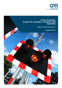 Level Crossings: A guide for managers, designers and operators
