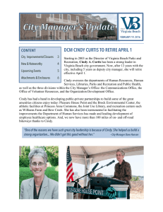 City Manager`s Update - February 19, 2016