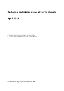 Research report 440 Reducing pedestrian delay at traffic signals