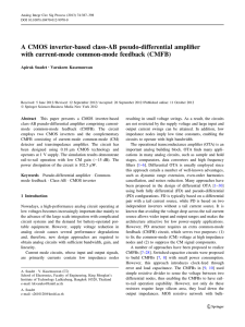 A CMOS inverter-based class-AB pseudo