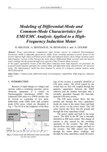 Modeling of Differential-Mode and Common