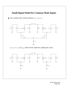 Small-Signal Model for Common
