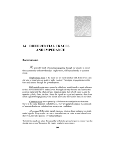 14 differential traces and impedance