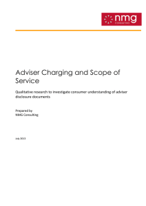 Adviser Charging and Scope of Service