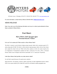 Fact Sheet - Myers Motors