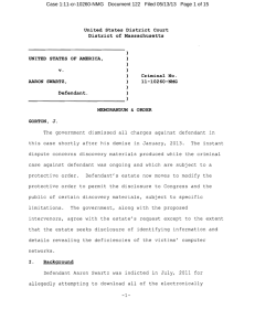 Case 1:11(cr(10260(NMG Document 122 Filed 05/13/13 Page 1 of 15