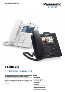 KX-HDV430 Spec Sheet