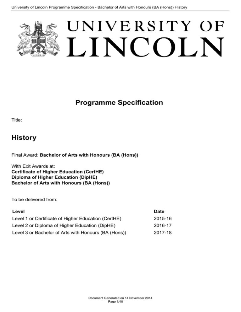 university of lincoln dissertation template