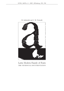 Latin Modern Family of Fonts