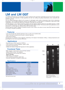 LM AND LMGQT AGAROSES