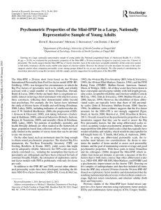 Psychometric Properties of the Mini