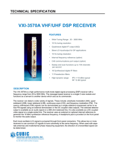 vxi-3570a vhf/uhf dsp receiver specification