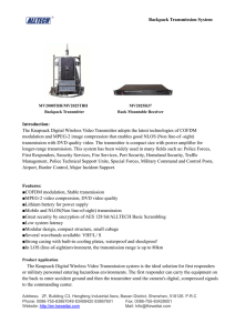 Backpack Transmission System Introduction: The