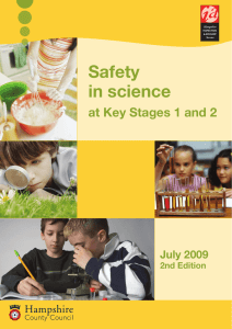 Safety in science - Hampshire County Council