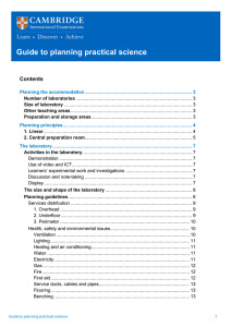 Guide to planning practical science