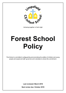 Forest School Policy 2016